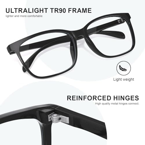 hunsquer Blue Light Glasses for Women Blue Light Blocking Glasses Men Computer Gaming Blue Screen Glasses Mens Blue Light Blocker Glasses