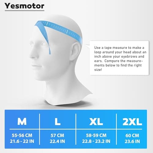 Yesmotor 3/4 Open Face Retro Motorcycle Helmet Vintage Helmet for Motorbike Casco, Moped, Cruiser, Bobber, and Chopper - DOT Approved（Matte Black,L）
