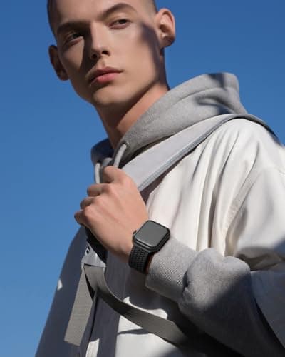 Braided Stretchy Band Compatible with Apple Watch Bands 38mm 40mm 41mm 42mm 44mm 45mm 46mm 49mm Women Men, Soft Nylon Solo Loop Magnetic Sport Strap for iWatch Series 11 10 9 8 7 6 5 4 3 2 1 SE Ultra