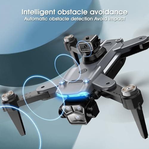 4K Drone with Camera for Adults, FPV Foldable Quadcopter with 4.3" Screen Remote Controller, Brushless Motor,Obstacle Avoidance,Under 249g,One-Key Takeoff & Auto Follow,2Batteries,Portable HD Drone