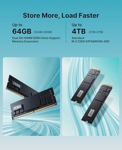 ACEMAGIC K1 Mini PC, AMD Ryzen 4300U 28W Processor, 16GB DDR4 RAM 256GB M.2 SSD (Beat 3300U/N150/N97) Mini Computers 11 Pro, HDMI+DP1.4 Dual 4K UHD, Gigabit Ethernet Mini Desktop PC