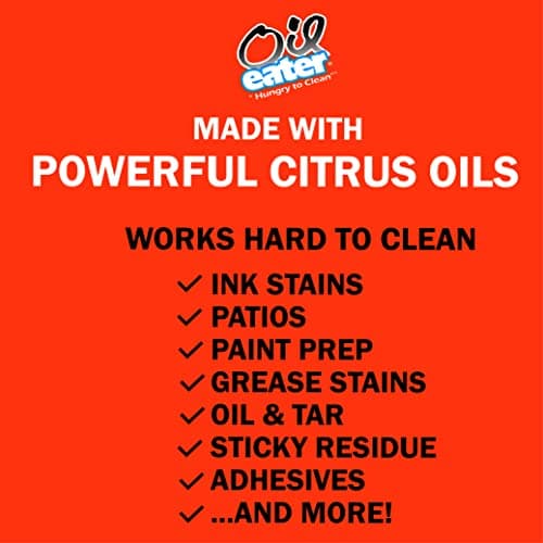 Orange Cleaner Degreaser, 1-Gallon Concentrate for Oil Removal, Grease Stains and Heavy Duty Automotive, Outdoor, Floor Cleaning, Grease & Gunk