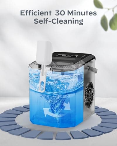Silonn 2″ Sphere Ice Maker, Clear Ice Ball Maker with Slow-Melting, 4 pcs in 35 Mins, 144 pcs/Day, Crystal Sphere & Rapid Sphere Technology, Self-Cleaning Ice Maker Countertop Ideal for Whiskey