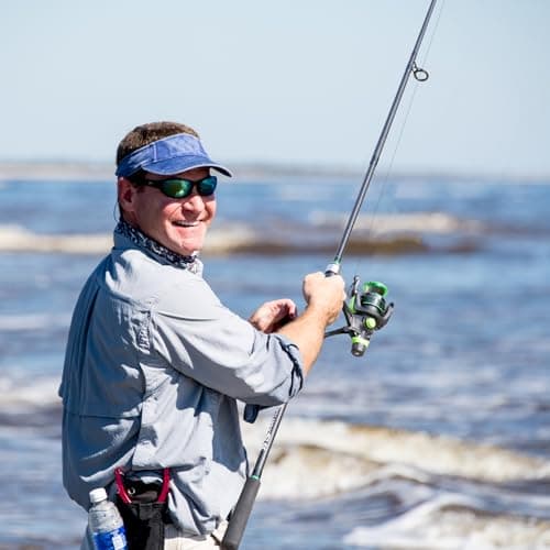 Sougayilang Surf Fishing Rod Combo IM8 Carbon 3 Piece Travel Spinning Rod with 4000 Size Spinning Reel (9'/10'/11'/12')