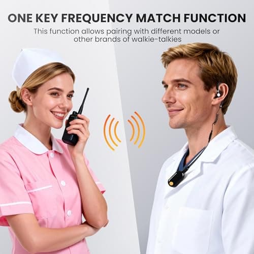 Super Mini Walkie Talkies, Portable Two-Way Radios for Restaurants, Outdoor Sports, Retail Stores, Hospital & Travel – 3 Pack
