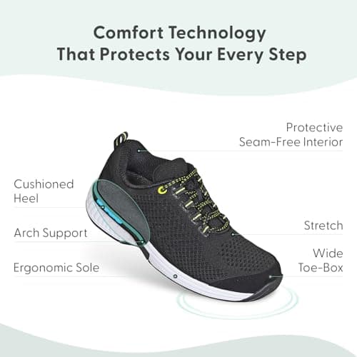 Orthofeet Women's Orthopedic Knit Coral Sneakers