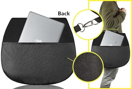 Sojoy Coccyx Gel Seat Cushion- Orthopedic Memory Foam Chair Cushions for Home Kitchen Office Desk Car Truck Airplane (Black)