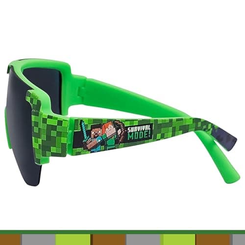 ARKAID Official Minecraft Boys Sunglasses | UV400 | One Size Fits Most Kids
