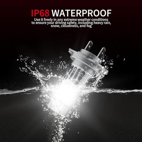 Latest 𝖧𝟩 Bulbs, 90,000LM 6500K White Super Bright, 1:1 Halogen Size, 6500K Cool White, No Adapter Required, Easy Install Non-Polarity Off Road Lights, Pack of 2
