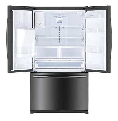 Winia WRFS26SUJE 25.5 Cu. Ft. French Door Dispenser Refrigerator With a Dual Ice Maker - Black Stainless Steel