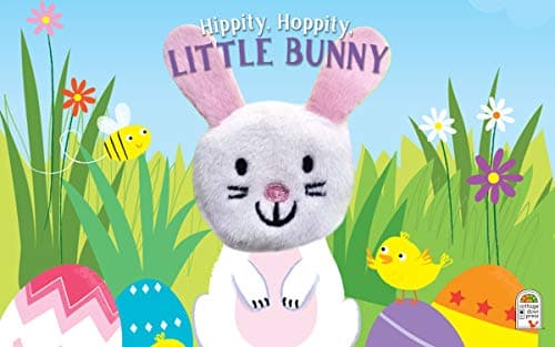 Hippity, Hoppity, Little Bunny - Finger Puppet Board Book for Easter Basket Gifts or Stuffer Ages 0-3 1680524771