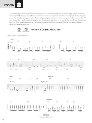 First 15 Lessons – Electric Guitar - Beginner’s Guide with Online Audio and Video – Learn Guitar Fundamentals, Chords, Strumming and Popular Songs 