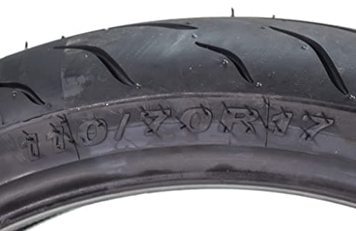 Kenda KM1 (KM001) 110/70R17 Front (54H) & 140/70R17 (66H) Rear Tires for Sport Touring Motorcycles, Radial with High-Speed Stability & Excellent Wet Grip w/Keychain (110/70-17) (140/70-17) (2-Pack)