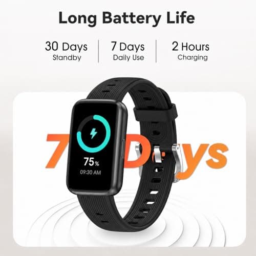 Pedometer Watch No App/Phone Required Slim Fitness Tracker, 30 Meters Waterproof 1.47'' Smart Watch, Heart Rate & Blood Oxygen Monitor Step Counter for Men Women