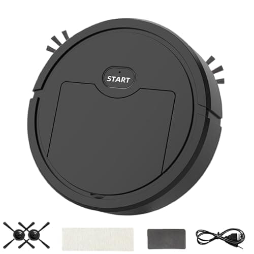Robot Vacuum and Mop, Robot Vacuum Cleaner, Smart Automatic Sweeping, Multifunctional Structure, Compact & Mini Size, Quality Effecient Cleaning, Lazy-Friendly Cleaning Solution