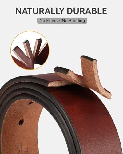 CHAOREN 1.5" Mens Belts Leather - Italian Full Grain Leather Belts - Ideal for Casul Jeans & Work Wear