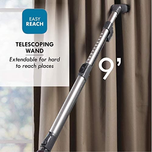 Kenmore 22614 Pet Friendly Lightweight Bagless Compact Canister Vacuum with Pet Powermate, HEPA, Extended Telescoping Wand, Retractable Cord and 2 Cleaning Tools-Purple