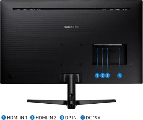 SAMSUNG 32" UJ59 Series 4K UHD (3840x2160) Computer Monitor,VA Panel, HDMI, Display Port, Eye Saver/Flicker Free Mode, FreeSync, LU32J590UQNXZA, Black