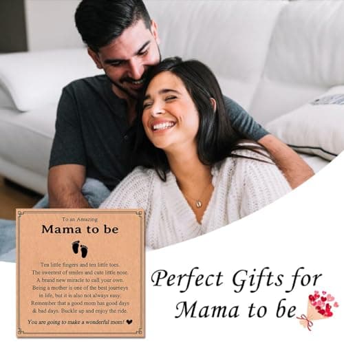 First Mothers Day Birthday Christmas Pregnancy Gifts for 1st Time Mom Gifts for New Mom Pregnant Women Mom to Be, Feet Charm Bracelet Jewelry B0CZMLLHL2