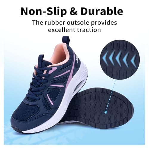 AOV Women Arch Support Walking Shoes Orthotic Sneakers for Plantar Fasciitis Foot and Heel Pain Relief Tennis Shoes