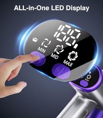 Cordless Vacuum Cleaner, 580W 50Kpa Powerful Stick Vacuum, Up to 70Mins Rechargeable Battery, Vacuum Cleaners for Home Anti-Tangled Lightweight Handheld for Hardwood Floor, Carpets, Pet Hair