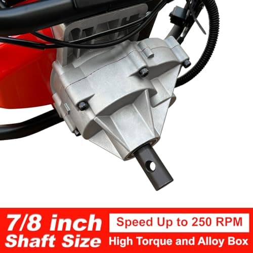 GardenTrax Earth Auger Combo 43cc 2cycle Powerhead with 8 Inch Auger Drill Bit EPA Compliant Post Hole Digger