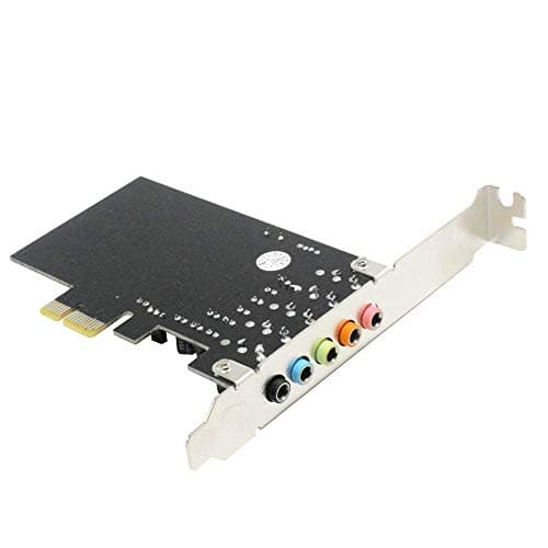 GODSHARK 5.1 Internal PCIe Sound Card for PC Windows 8 7 with Low Profile Bracket, 3D Stereo PCI-e Audio Card, CMI8738 Chip 32/64 Bit Sound Card PCI Express Adapter