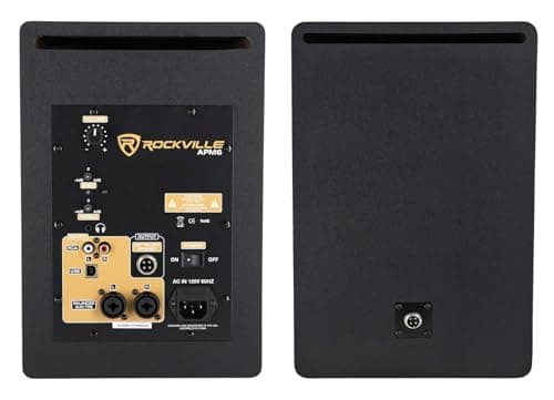 2) Rockville APM6W 6.5" 2-Way 350W Active/Powered USB Studio Monitor Speakers