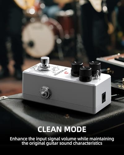 LEKATO Boost Guitar Pedal, 2-Mode Clean and TS Booster, Mini Boost Pedal for Electric Guitar, Truebypass, DC 9V
