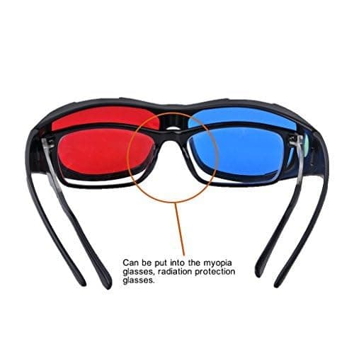 BIAL Red-blue 3D Glasses/Cyan Anaglyph Simple style 3D Glasses 3D movie game-Extra Upgrade Style