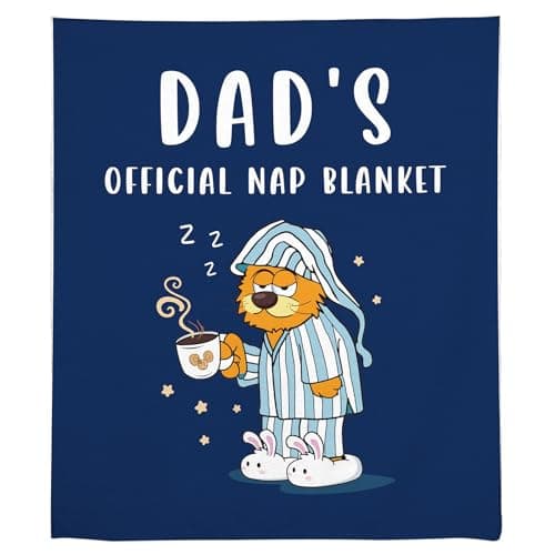 Throw Blanket, Funny Blanket for Dad from Daughter Son, Best Dad Ever Gifts for Papa Birthday Gifts Thanksgiving 50"X60"