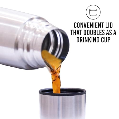 Best Stainless Steel Coffee Thermo, BPA Free, New Triple Wall Insulated, Hot & Cold for Hours. (34 OZ/1000ML)