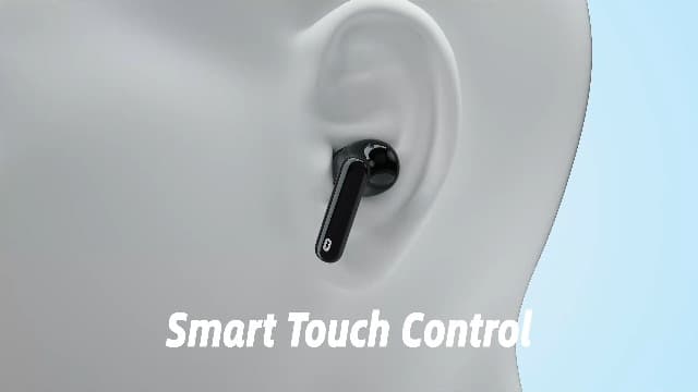 Wireless Earbuds, Bluetooth 5.4 Headphones Bass Stereo, Ear Buds with Noise Cancelling Mic, LED Display in Ear Earphones Clear Calls, IP7 Waterproof Bluetooth Earbuds for Laptop/Phones/Sports, White