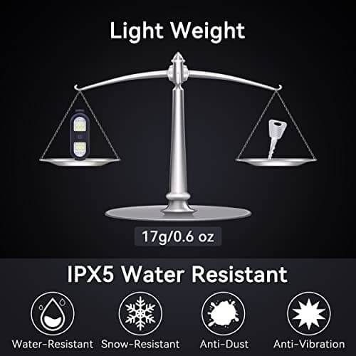 Clip on Flashlight, Running Lights for Runners Dog Light for Dog Walking at Night Rechargeable Safety Portable EDC Flashlight Gift for Runners Hands Free LED Work Light Flashing Camping Hiking Gear