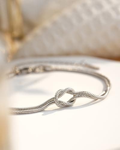 Friend Christmas Birthday Galentines Mothers Day Valentines Jewelry Friendship Gifts for Women Bff Bestie Tarsus Love Knot Friendship Bracelets, Best Friend Jewelry Gifts for Women B0DJSCL84N