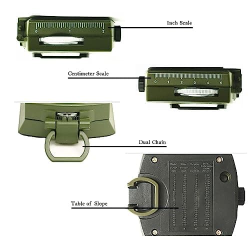 Compass, Hiking Compass for Survival with Lensatic – Water-Resistant Durable and Pocket-Sized