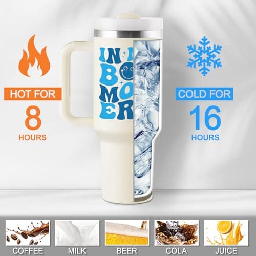 New Mom Gift for Boy Mama, Pregnant Mom, Expecting Mommy, First Time Mom - 40oz Travel Cup Insulated Tumbler with Lid & Straw ROSTANTEN Boy Mom Gifts for New Mom - First Mothers Day Gifts for New Mom B0F1N91JS7