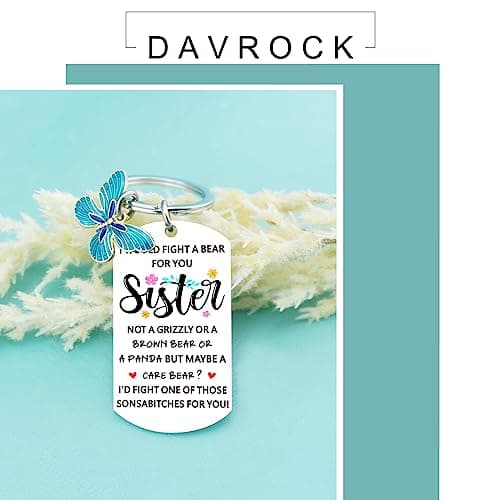 Funny Sister Birthday Gift Ideas From Brother Cute Keychain