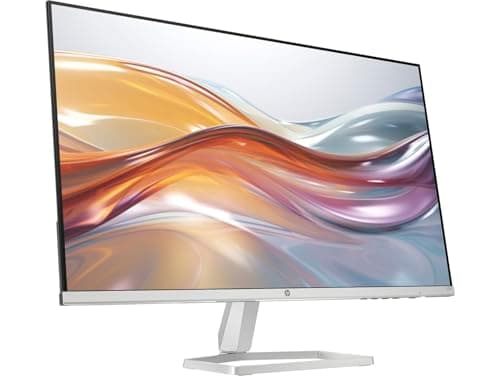 HP 27 inch 1080P Computer Monitor in Silver and Black, 27" Full HD (1920 x 1080) 75Hz Anti-Glare IPS Display with AMD FreeSync, 2 HDMI, 1 VGA, Highly Accurate Color (2026 Model) with Docztorm Dock
