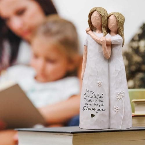 Mother in Law Wedding Gifts, Gifts for Mother in Law Mother's Day Christmas Thanksgiving Day, Resin Hand-Painted Statue Mother in Law Gifts, Gifts for Mother in Law Birthday Figurines B0GGGQRLN9