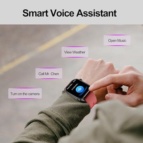 Smart Watch for Men Women, 2.04" AMOLED Color Screen, 24/7 Heart Rate, Blood Oxygen, Blood Pressure, Sleep and Stress Health Monitor, Blood and Body Composition Insights, 150 Sports Modes (Black)