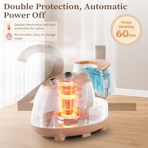 HAPAIS Steamer for Clothes,1800W Standing Garment Steamer 30s Heat-up with Adjustable Stable Double Rod,2-in-1 Flat & Hanging Ironing,Clothes Steamer with 10 Fabric Steam Modes