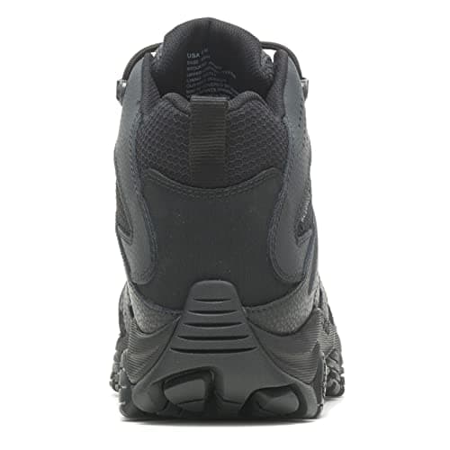 Merrell mens Moab 3 Tactical Mid Waterproof Boots, Coated Leather & Mesh Upper Combat Hiking Work Shoes
