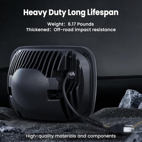 HWSTAR 2026 2000% Bright 5x7 7x6 H6054 Led Headlights Compatible w/Jeep Wrangler YJ Cherokee XJ [DOT][Anti-glare][DRL Turn Signal] Sealed Beam Ford Chevy Express GMC Savana Toyota Nissan D21 etc