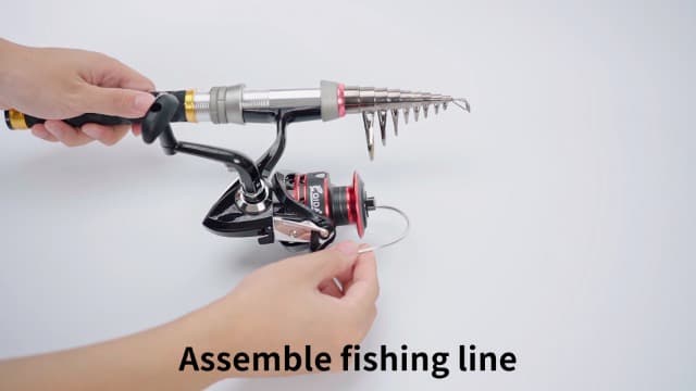 Fishing Pole Kit, Carbon Fiber Telescopic Fishing Rod and Reel Combo with Spinning Reel, Line, Bionic Bait, Hooks and Carrier Bag, Fishing Gear Set for Beginner Adults