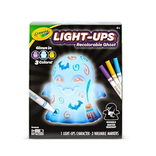 Crayola Light-Ups - Ghost, Reusable Coloring Toy & Craft Kit, Light Up Ghost, Cute Halloween Decor & Night Light for Kids, Halloween Toy, Ages 4+