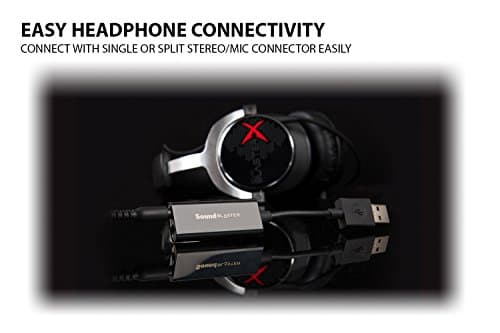 Creative Labs Sound Blaster Play! 3 External USB Sound Adapter for Windows and Mac. Plug and Play (No Drivers Required). Upgrade to 24-Bit 96Khz Playback