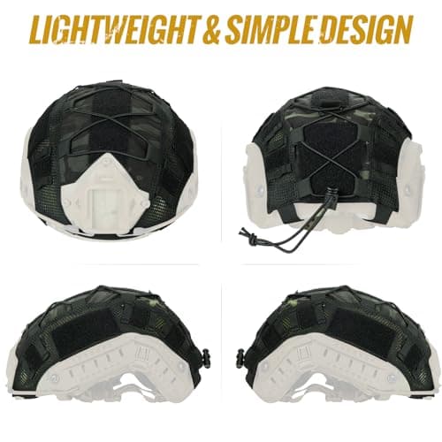 OneTigris Helmet Cover, Tactical Fast Cloth for Ops-Core Fast PJ Helmet in Size M/L, OneTigris PJ Airsoft Cover in Size M/L