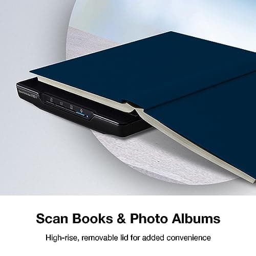 Epson - Perfection V39 II - Color Photo and Document Flatbed Scanner - 4800 dpi Optical Resolution - High-Rise, Removable Lid - Scan to Cloud - USB Power - Image Scanning - Black