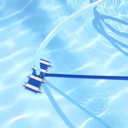 Pool Vacuum Head with Wheels, Flexible Swimming Pool Vacuum Head with Swivel, Pool Cleaner Vac Head, 14''Heavy Duty Head for Inground & Above Ground Pool